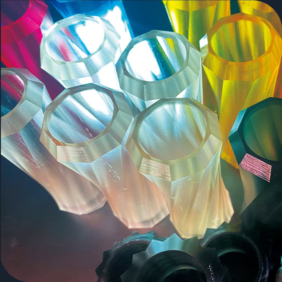 3Dランタンシェードのカラーバリエーション